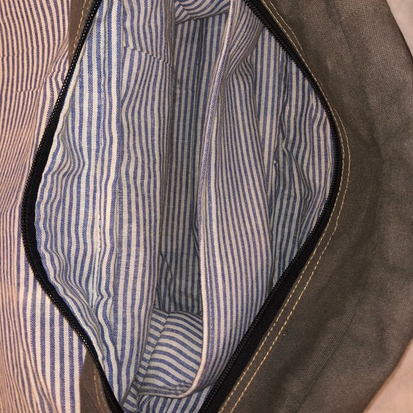 Canvas/leatherette messenger/laptop/satchel bag - Picture 7 of 11